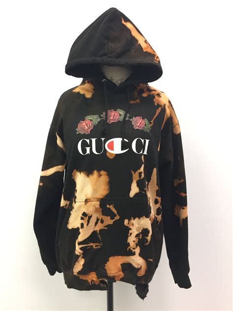 gucci champion hoodie etsy